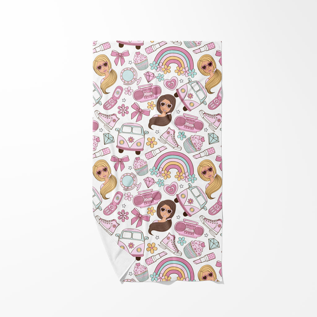 Girly Beach Towel 