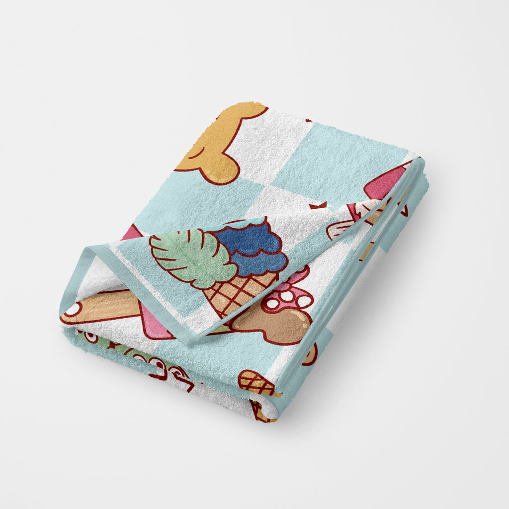 Soft Bear Ice Cream Beach Towel