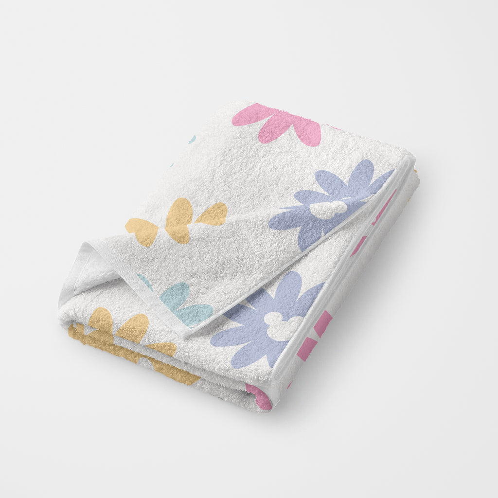 Pastel Magical Mouse Flower Beach Towel